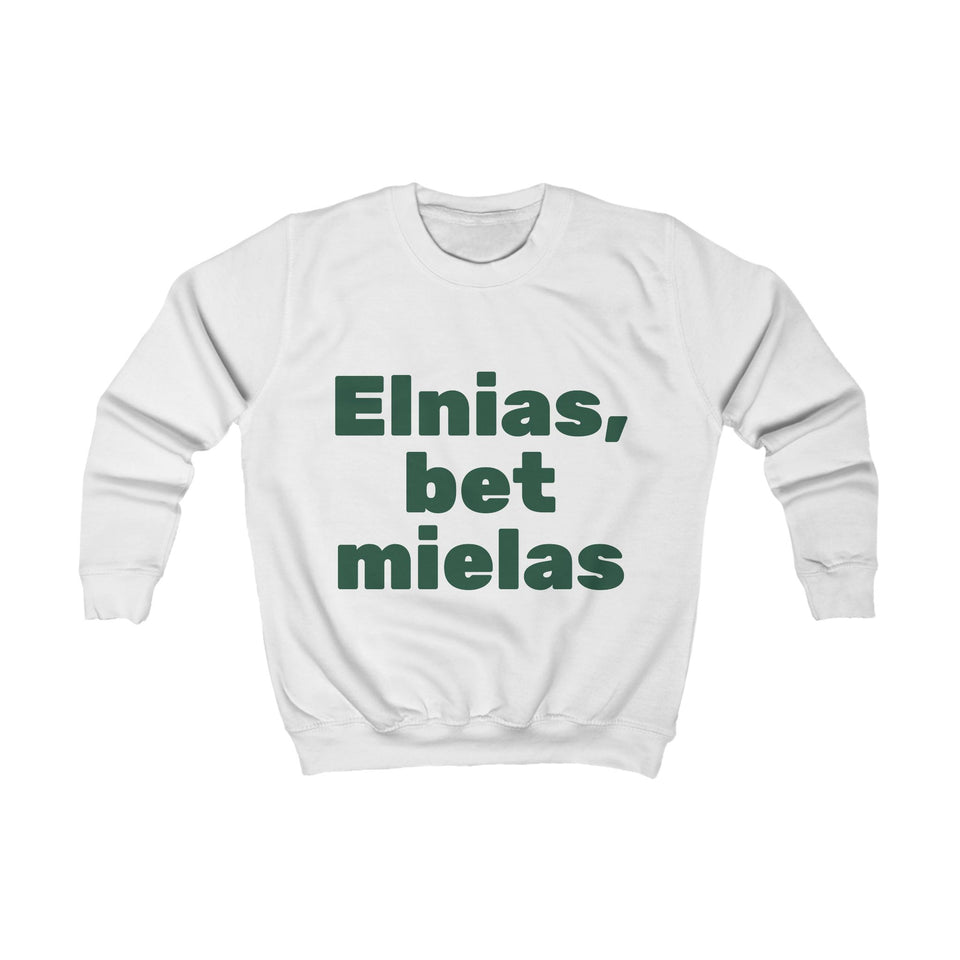 Vaikiškas džemperis „Elnias, bet mielas“, spaudos vaizdas