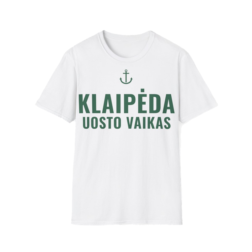 Marškinėliai „Klaipėda“ – balta