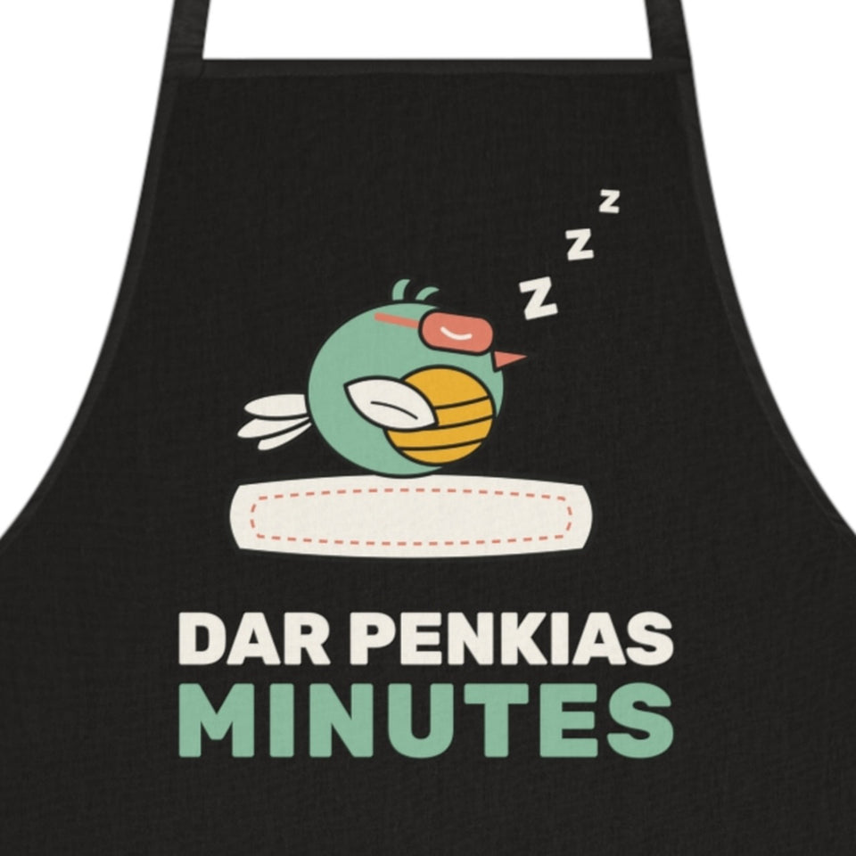 Prijuostė „Dar penkias minutes“ – spaudos stambus planas