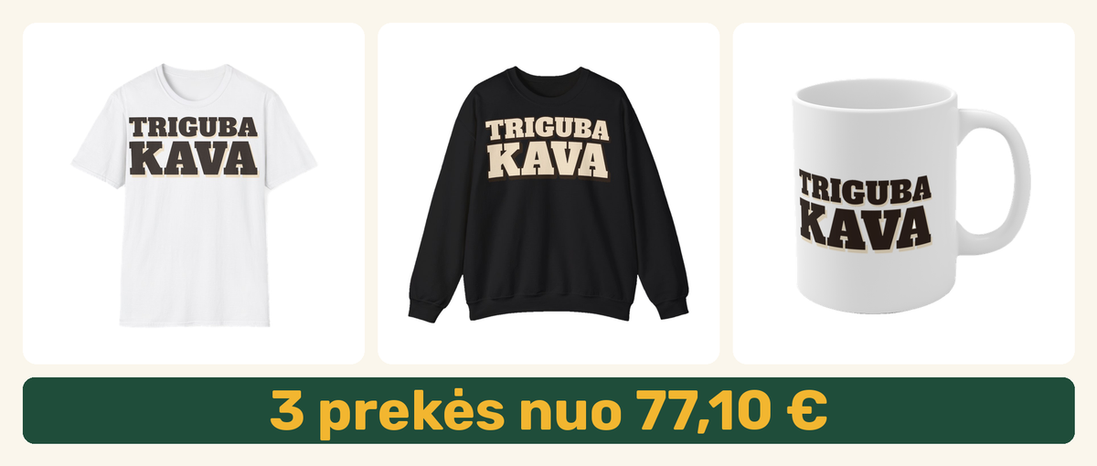 Rinkinys Bosų dienai: marškinėliai, džemperis ir puodelis – 3 prekės nuo 77,10 €