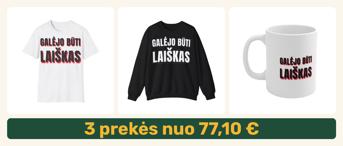 Rinkinys kolegai: marškinėliai, džemperis ir puodelis – 3 prekės nuo 77,10 €