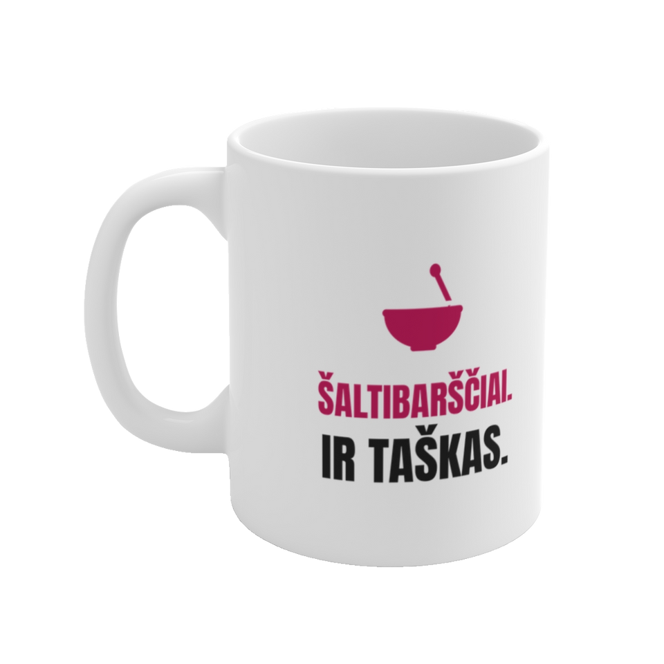 Puodelis „Šaltibarščiai. Ir taškas.“ – vaizdas 2