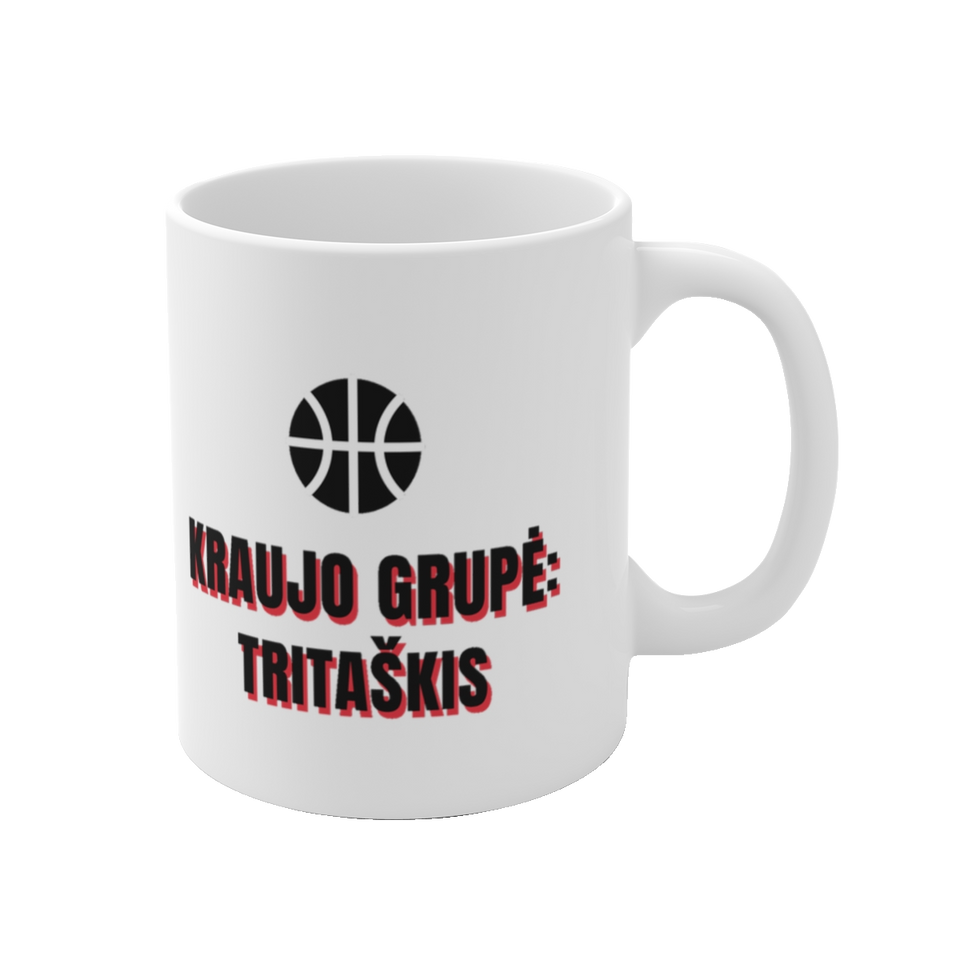 Puodelis „Kraujo grupė: tritaškis“ – vaizdas 1