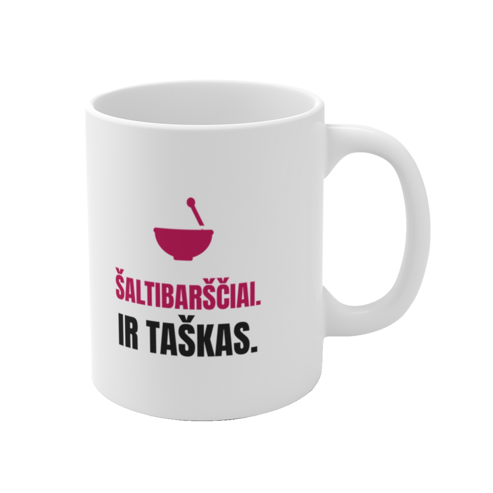 Puodelis „Šaltibarščiai. Ir taškas.“ – vaizdas 1