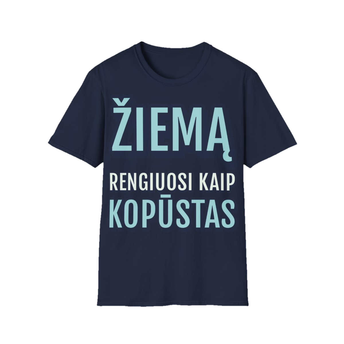 Žiemą rengiuosi kaip kopūstas – Tamsiai mėlyna