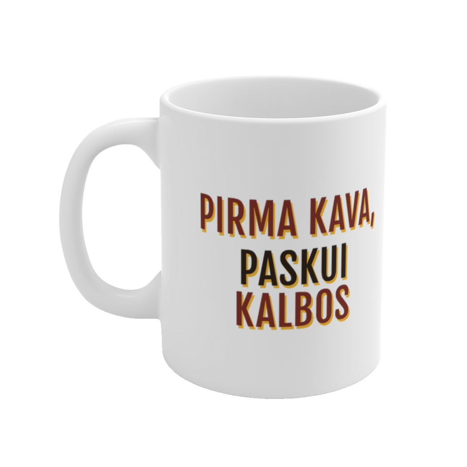 Puodelis „Pirma kava, paskui kalbos“