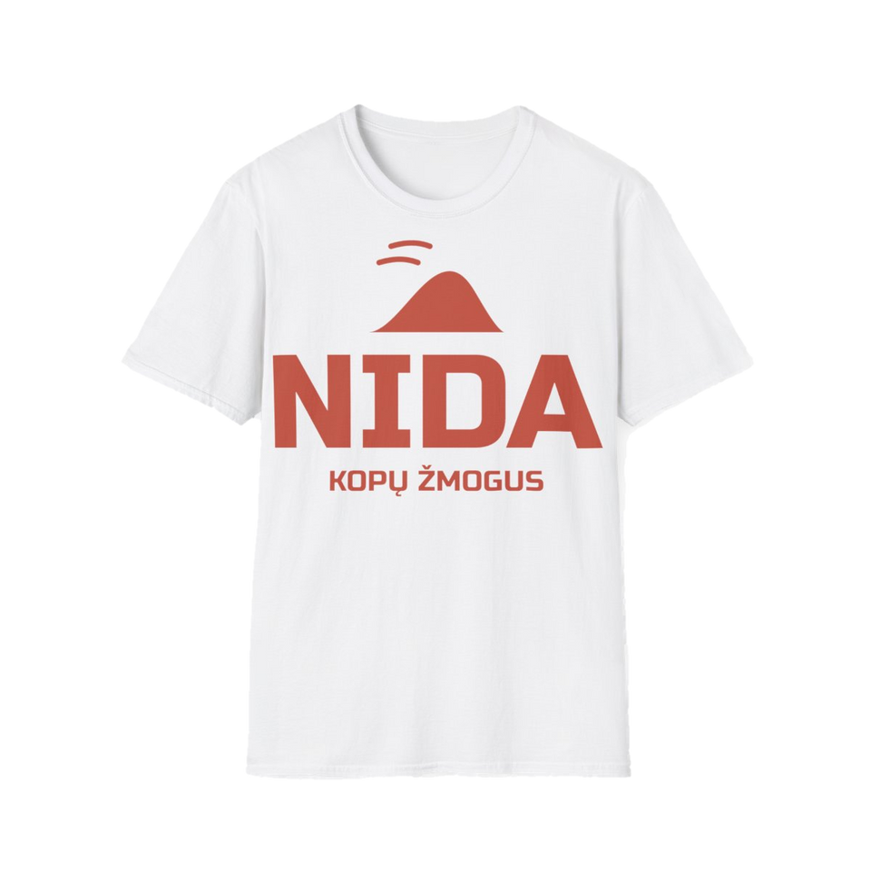 Marškinėliai „Nida (Neringa)“ – balta