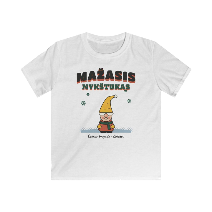 Vaikiški marškinėliai „Mažasis nykštukas“ – balta