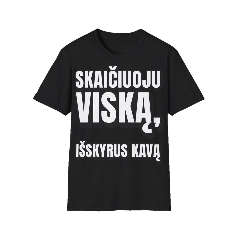 tee skaiciuoju juoda