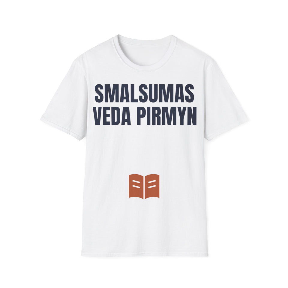 Smalsumas veda pirmyn — Marškinėliai, spaudos vaizdas