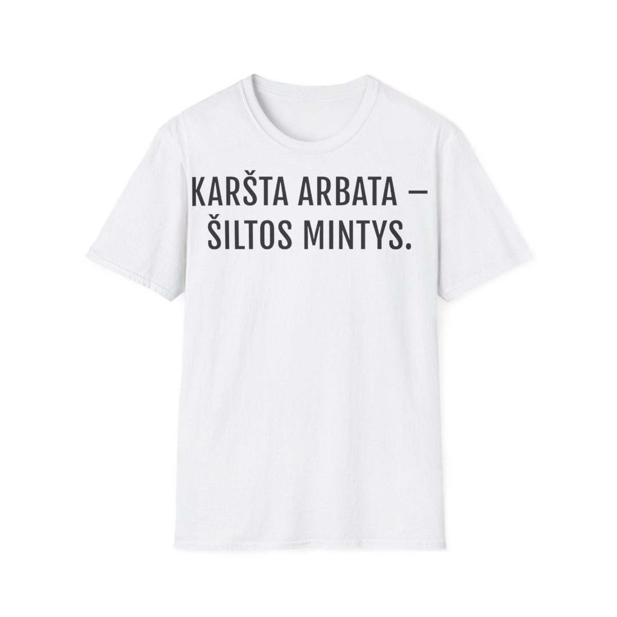 Megztinis, arbata ir aš – Karšta arbata – šiltos mintys. · Marškinėliai · priekis