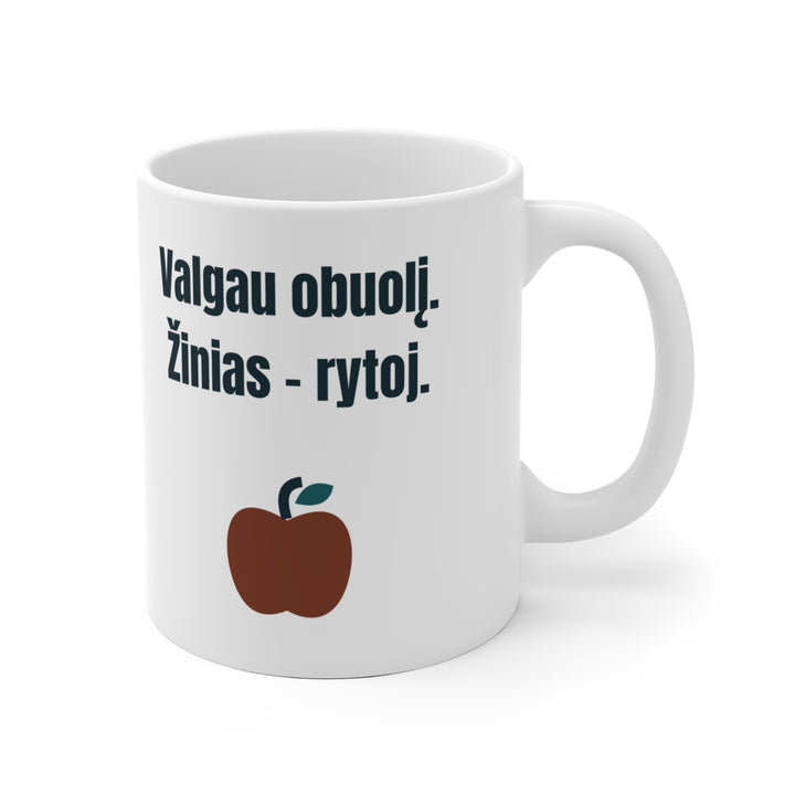 Obuolį suvalgiau. Žinių – dar ne.