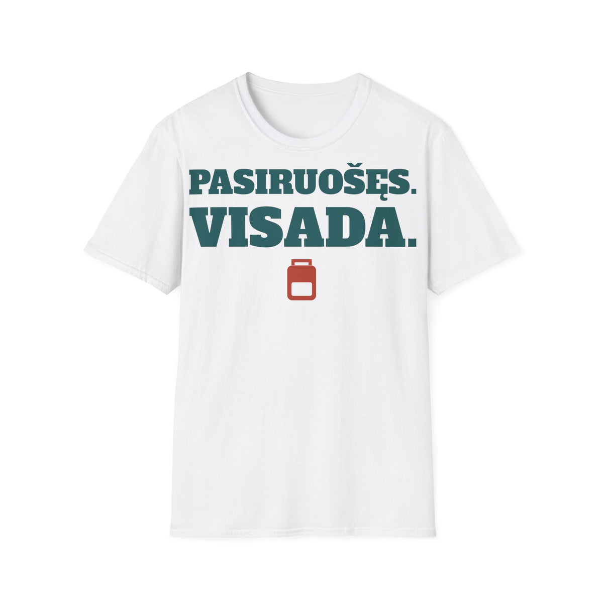 Pasiruošęs. Visada. — Marškinėliai, spaudos pusė