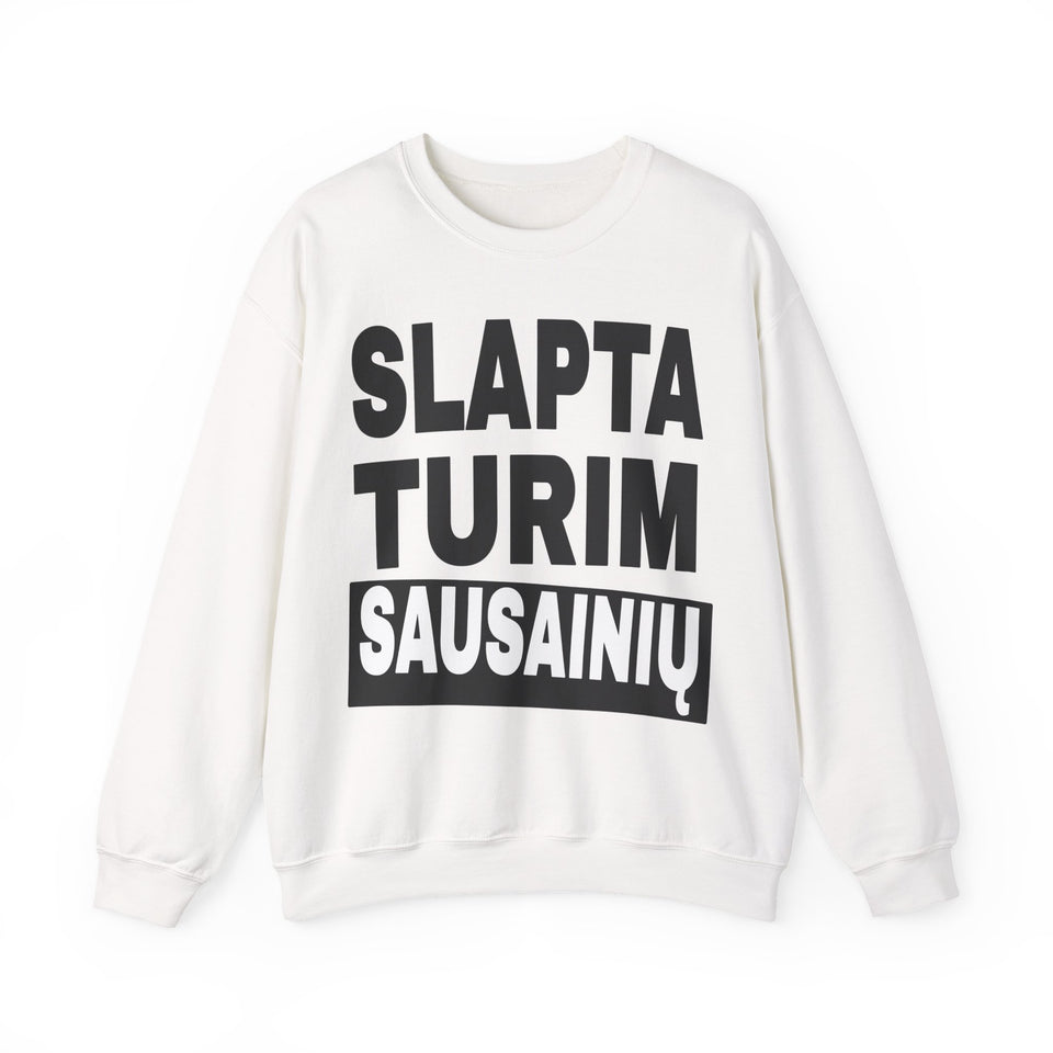 Slapta turim sausainių.