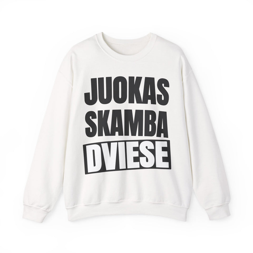Juokas skamba dviese.