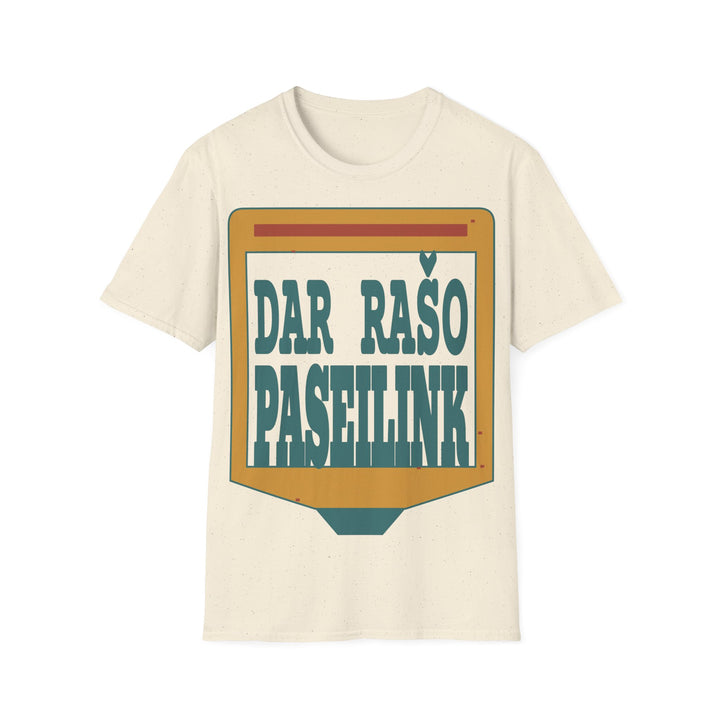 Flomasteris dar rašo. Paseilink.