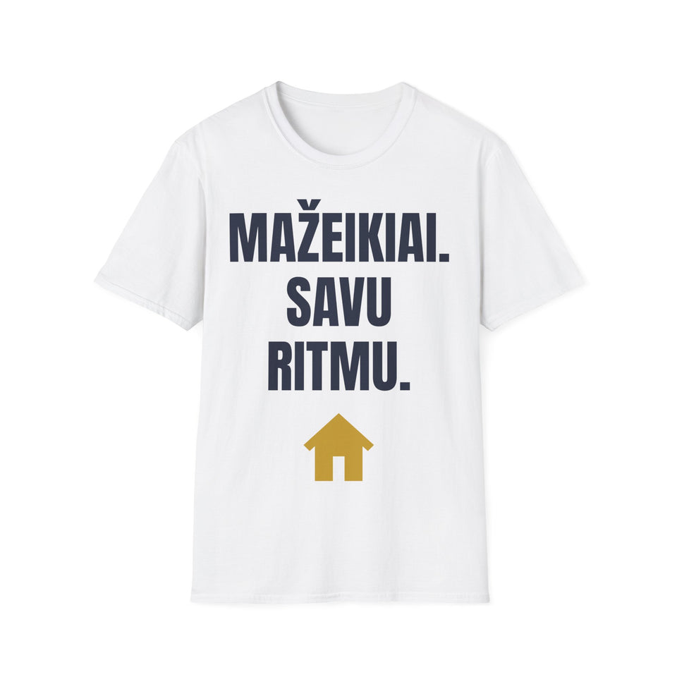 Mažeikiai. Savu ritmu. — Marškinėliai, spauda priekyje