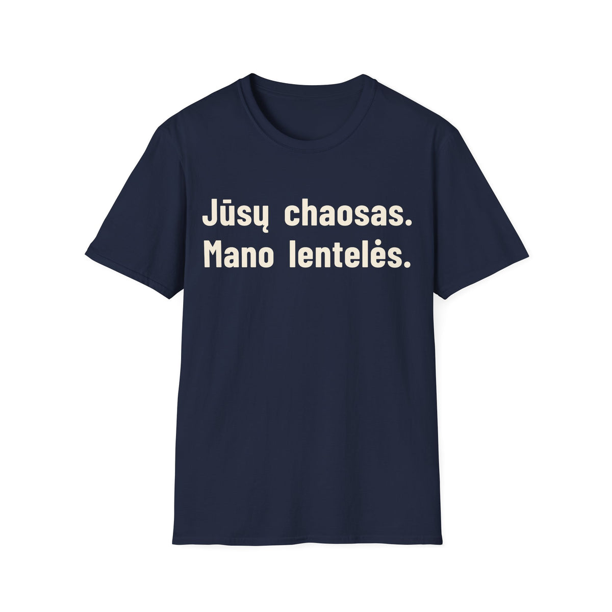 Jūsų chaosas. Mano lentelės.