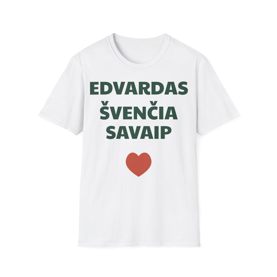 Edvardas švenčia savaip — Marškinėliai, spauda priekyje