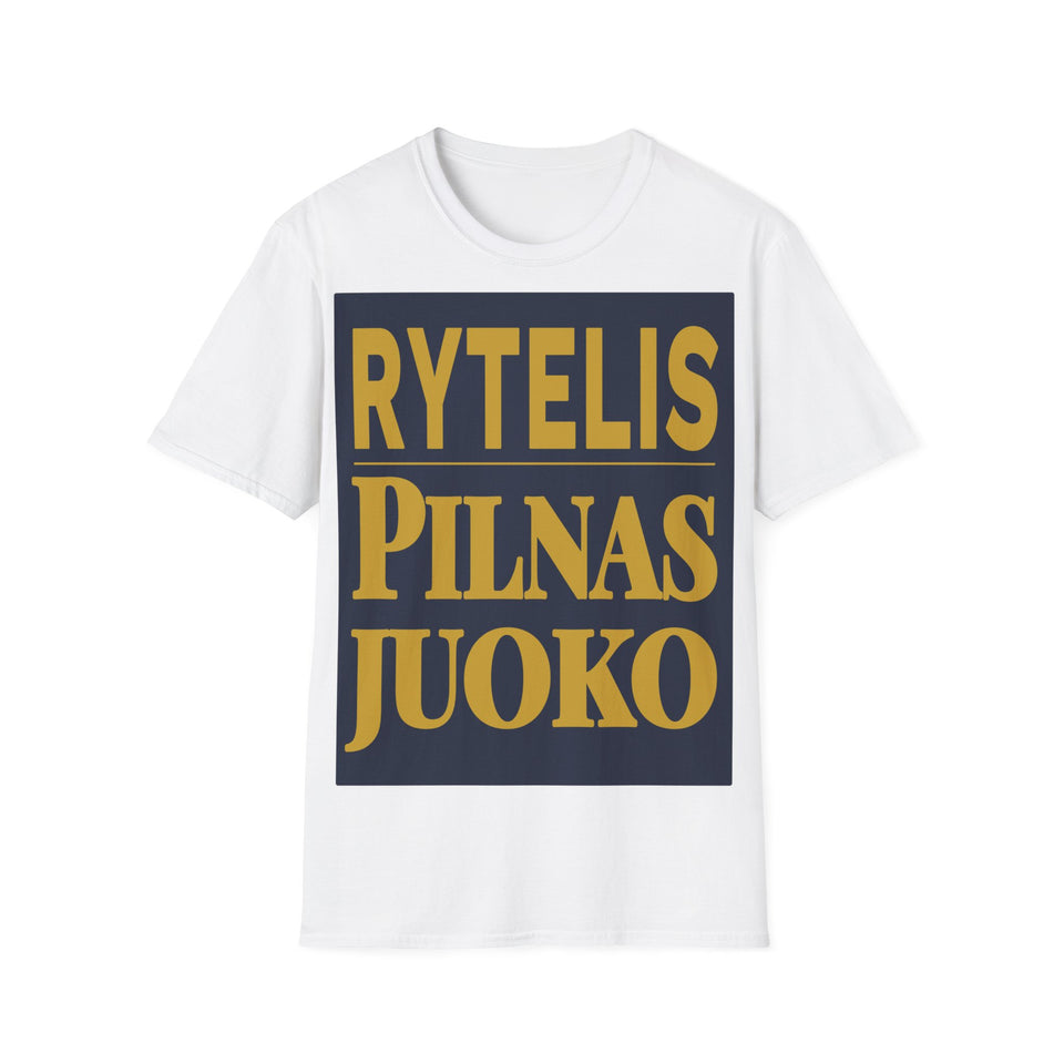 Rytelis pilnas juoko.