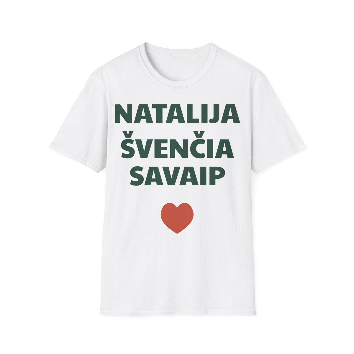 Natalija švenčia savaip — Marškinėliai, spauda priekyje