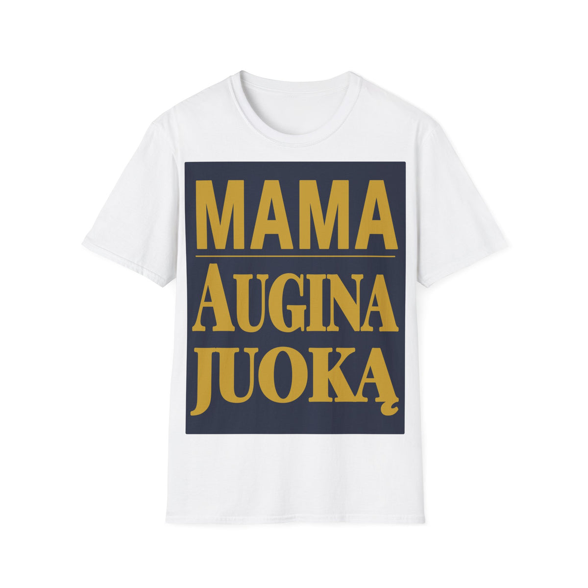 Mama augina juoką.