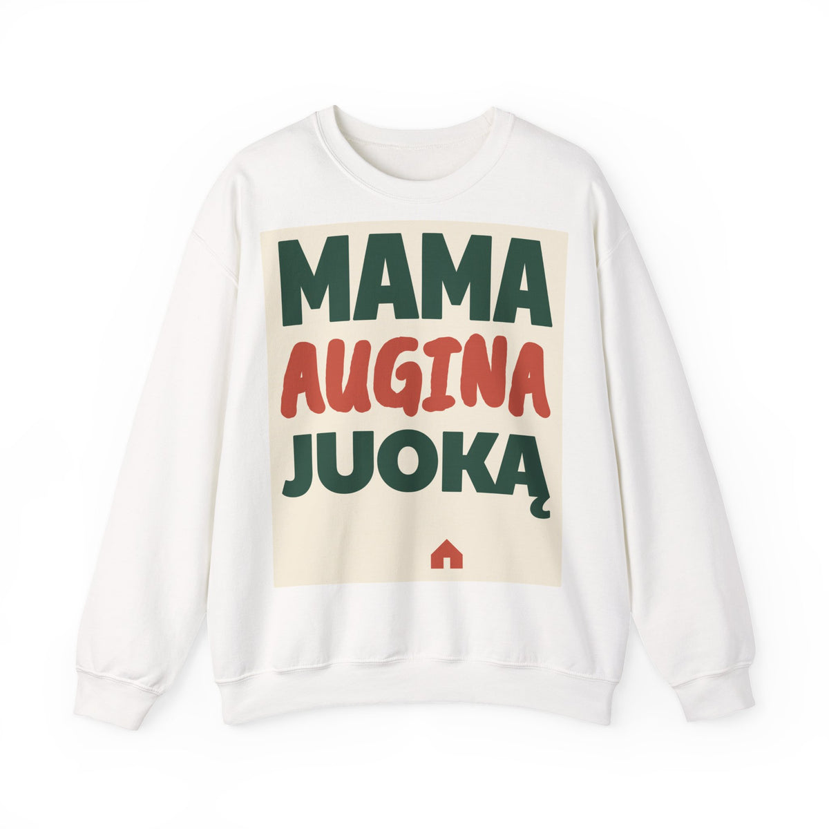 Mama augina juoką.