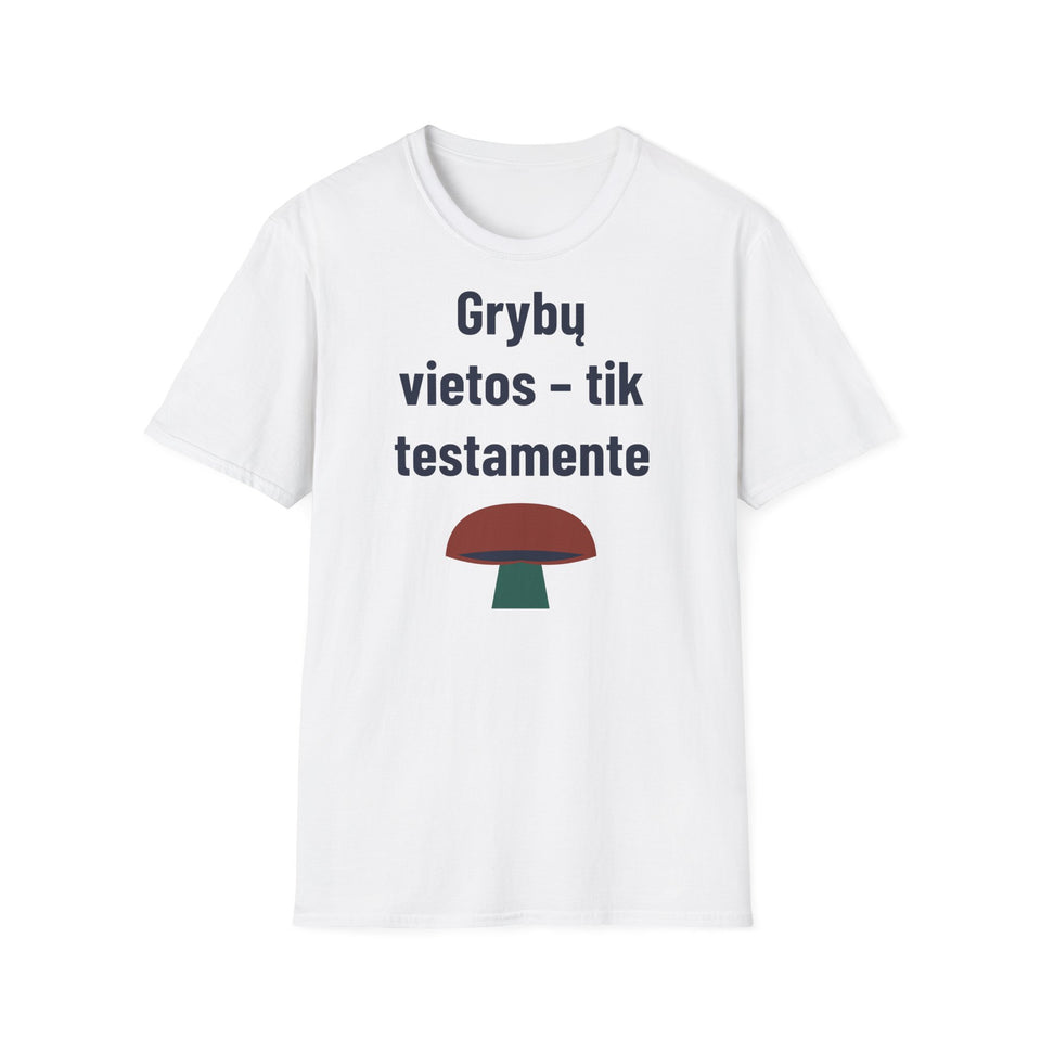 Grybų vietos – tik testamente