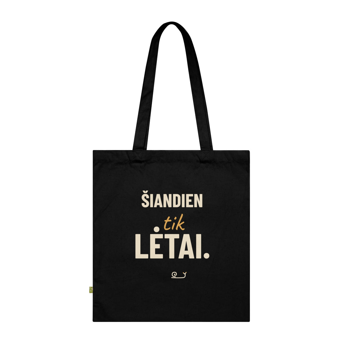 Medžiaginis krepšys „Šiandien tik lėtai“ – Westford Mill W801 gaminio vaizdas 1