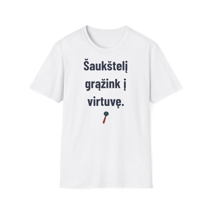 Šaukštelį grąžink į virtuvę.