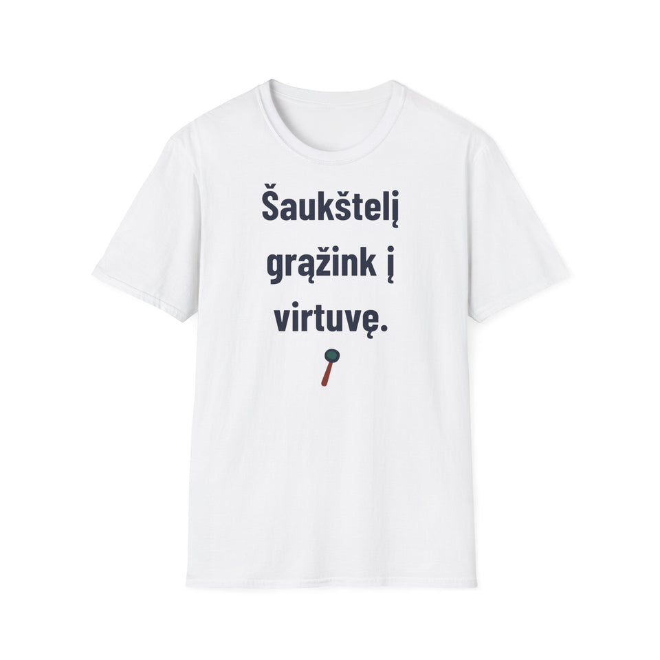 Šaukštelį grąžink į virtuvę.