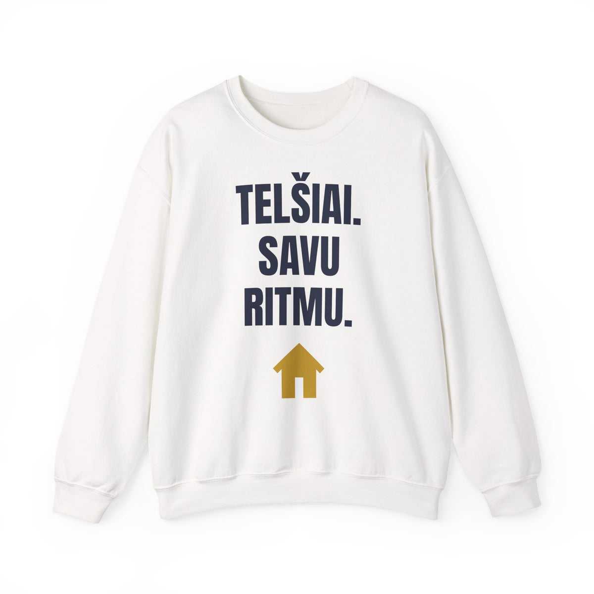 Telšiai. Savu ritmu. — Džemperis, spauda priekyje