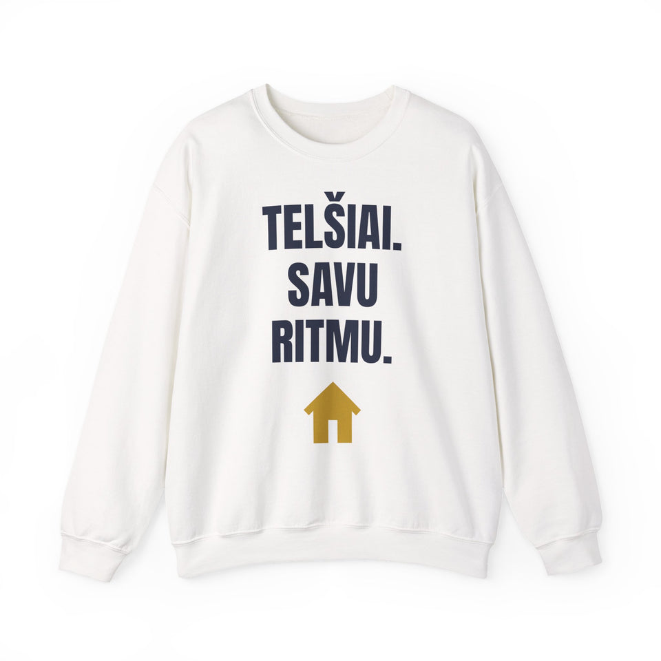 Telšiai. Savu ritmu. — Džemperis, spauda priekyje