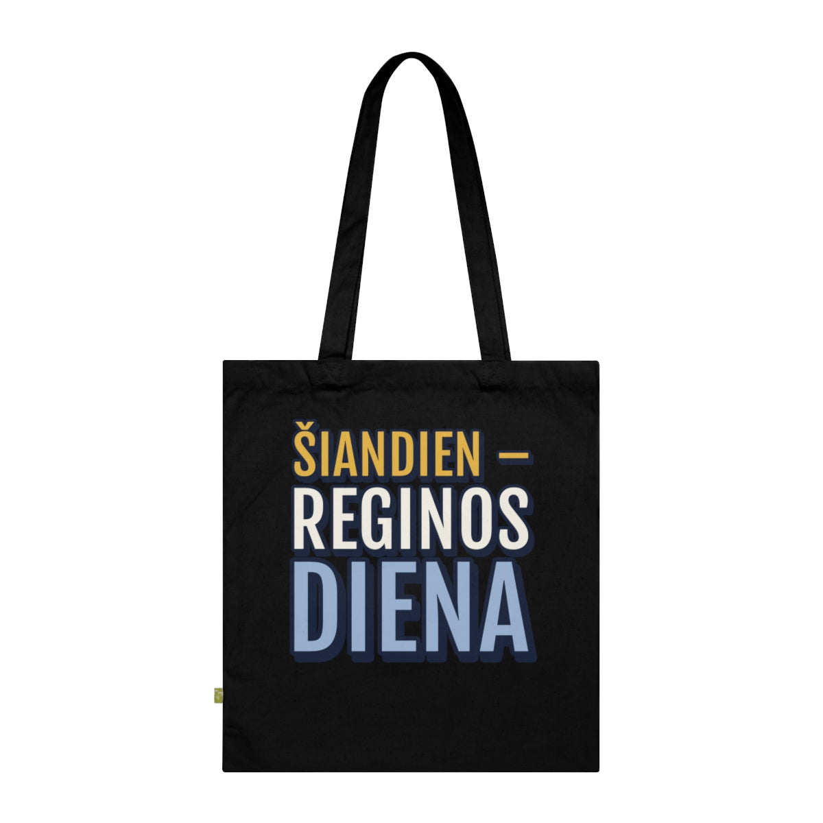 Krepšys „Šiandien – Reginos diena“ – juoda
