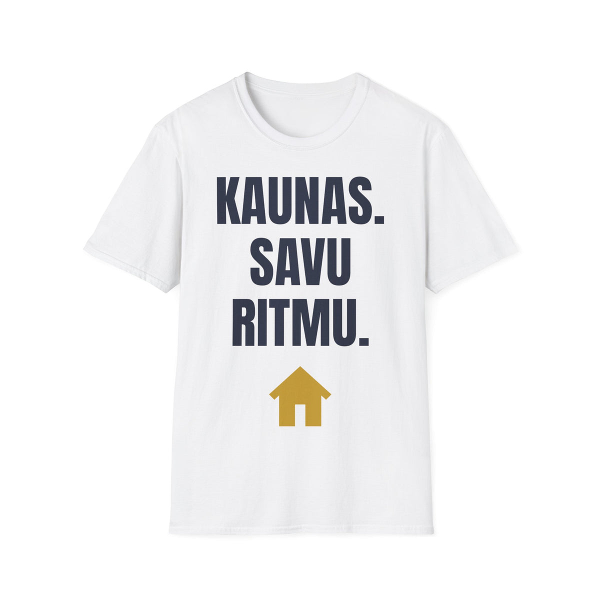 Kaunas. Savu ritmu. — Marškinėliai, spauda priekyje