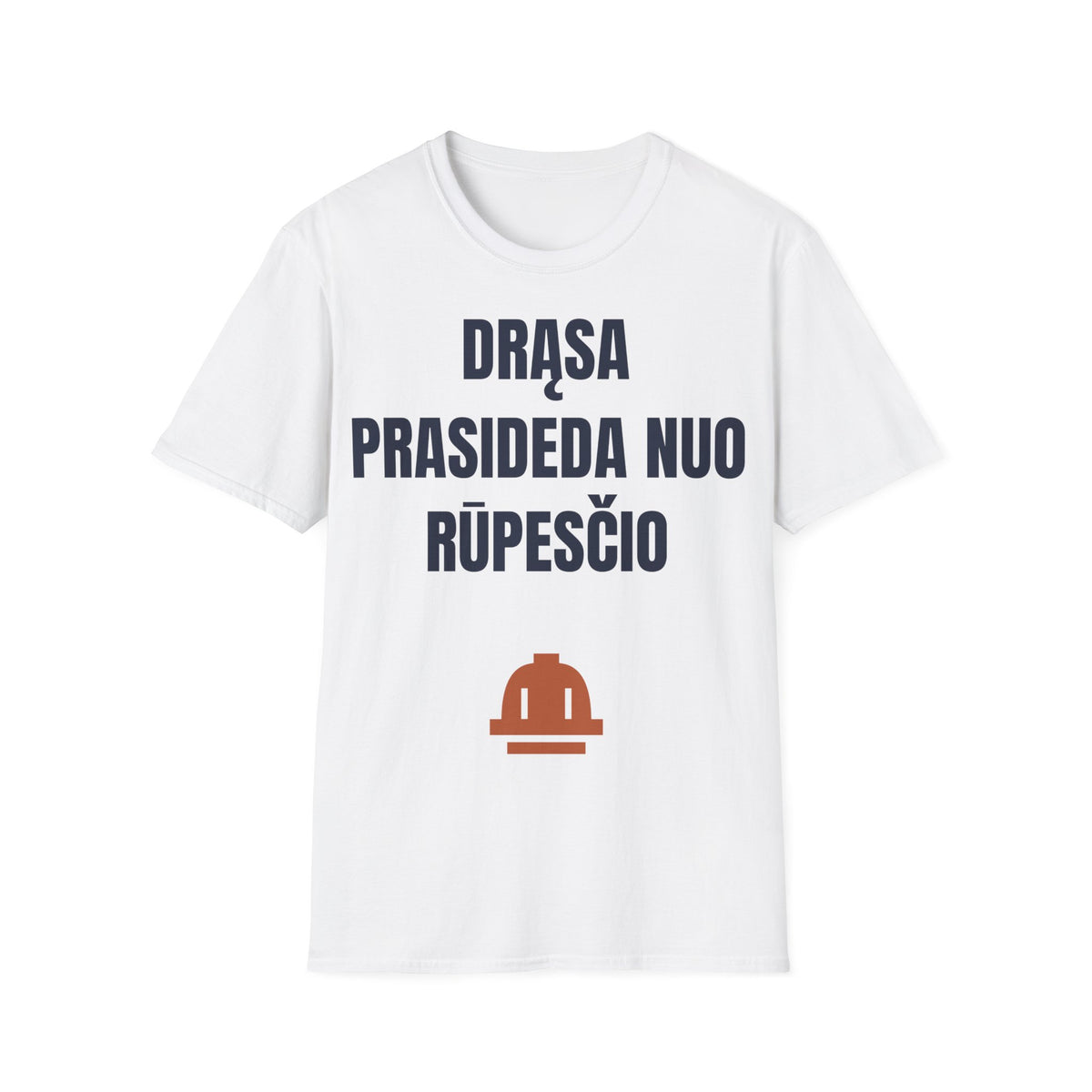 Drąsa prasideda nuo rūpesčio — Marškinėliai, spaudos vaizdas