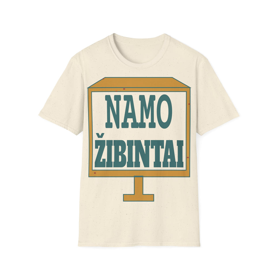 Namo – kai užsidegs žibintai – marškinėliai, spaudos vaizdas