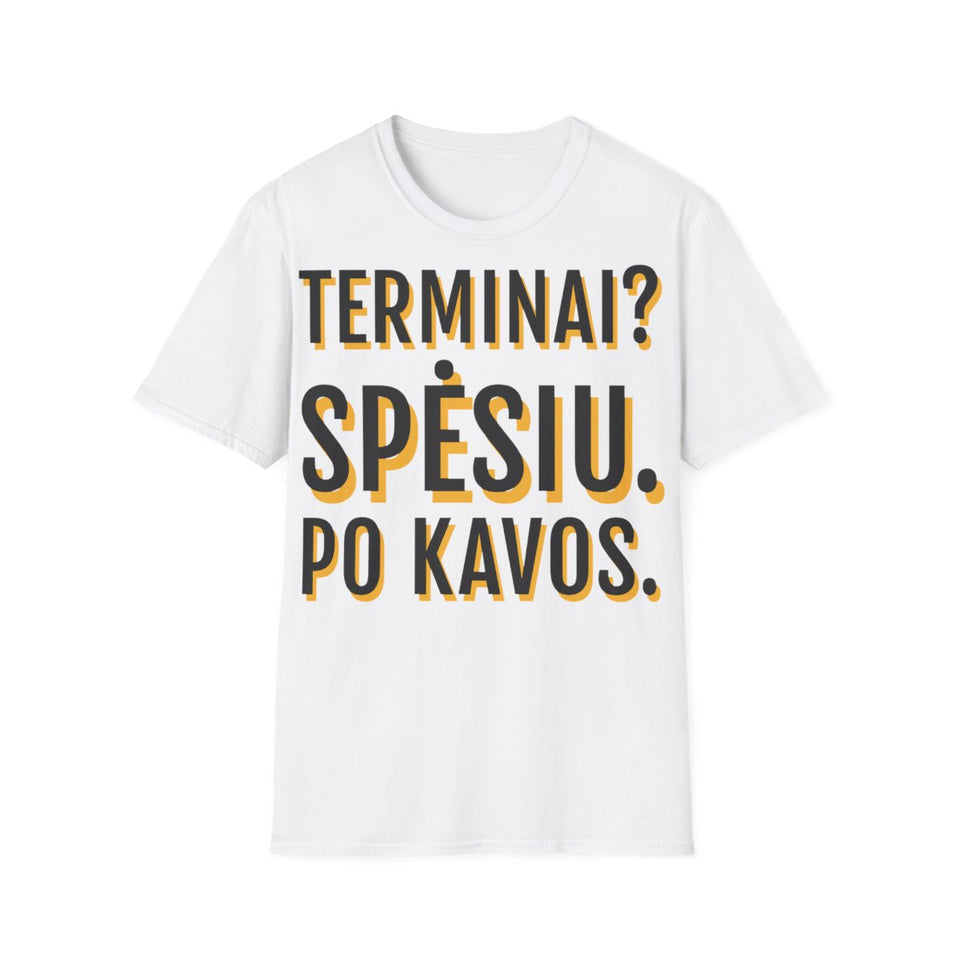 Projektų ritmas. Mano tempas. — Marškinėliai, spauda priekyje