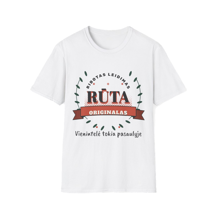 Marškinėliai „Rūta. Ribotas leidimas“ – balta