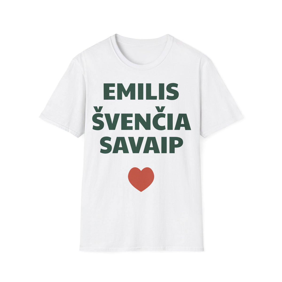 Emilis švenčia savaip — Marškinėliai, spauda priekyje