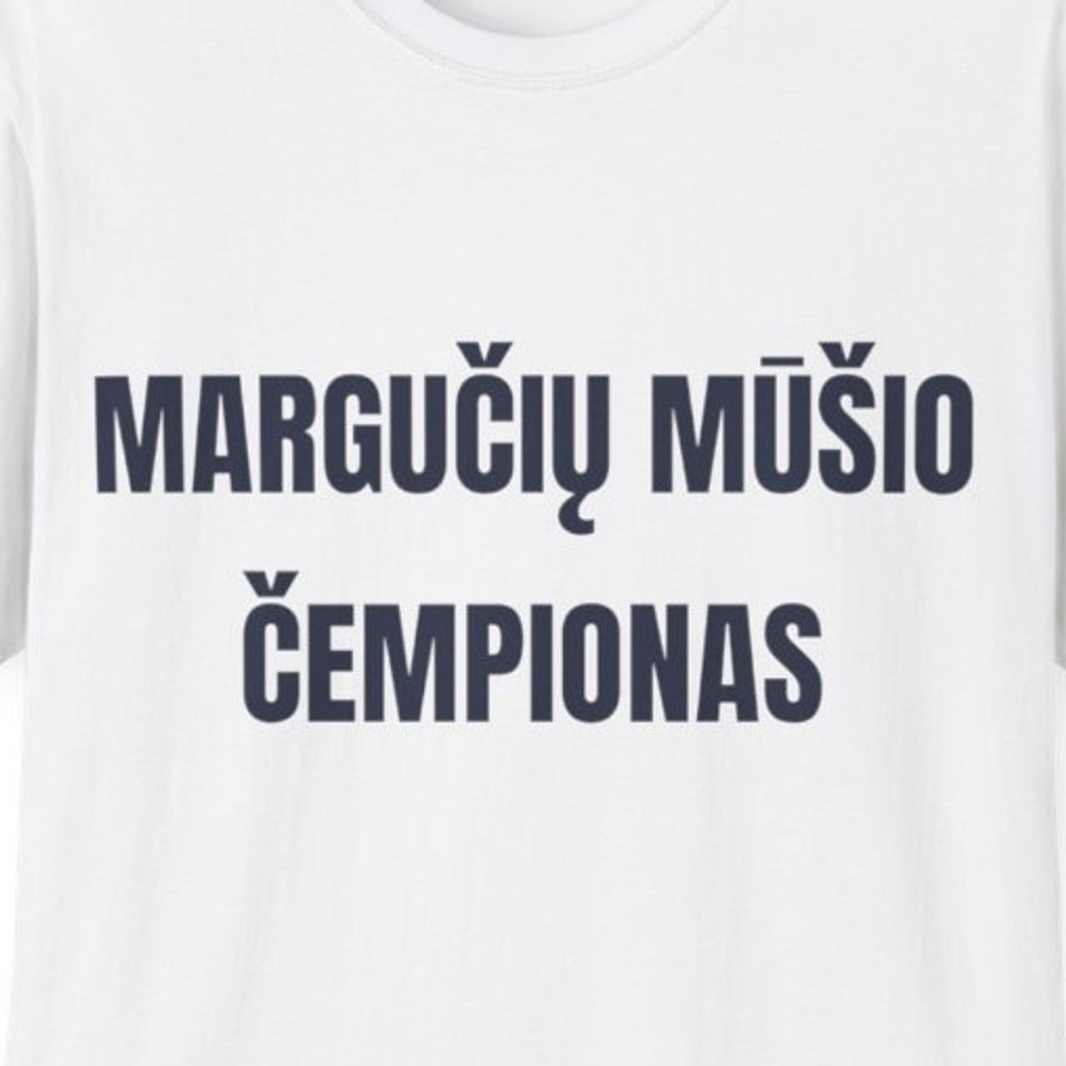 Margučių mūšio čempionas · Marškinėliai · priekis