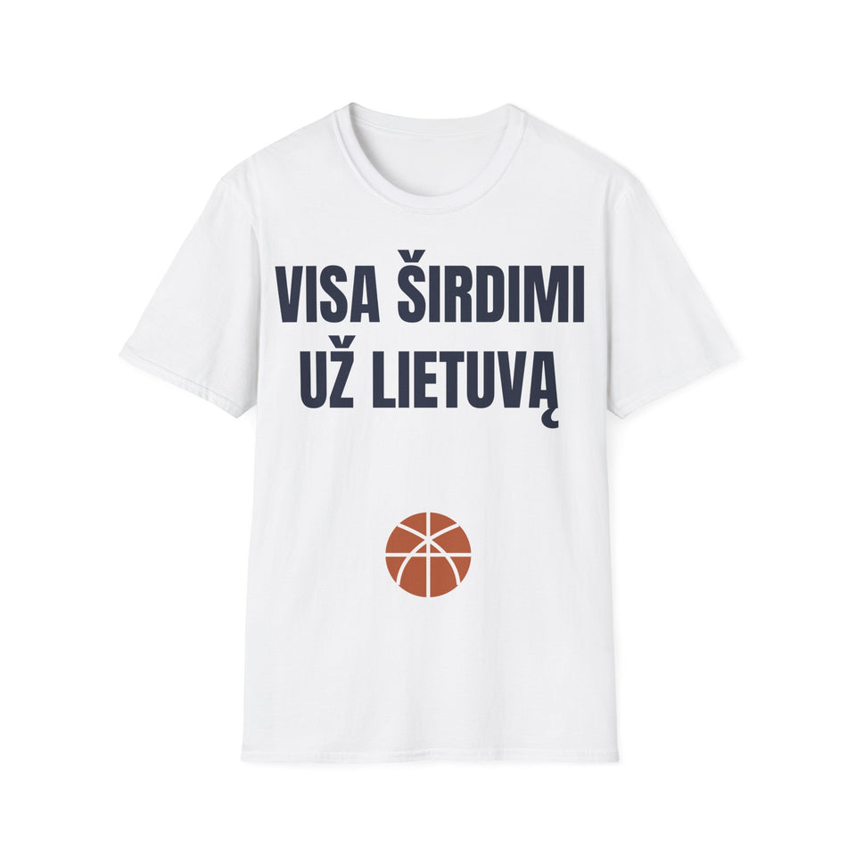 Visa širdimi už Lietuvą — Marškinėliai, spaudos vaizdas