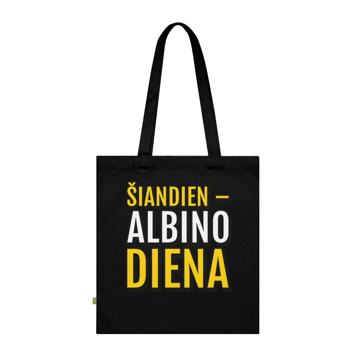 Krepšys „Šiandien – Albino diena“ – juoda
