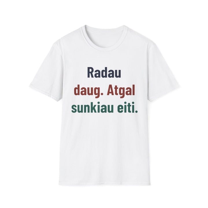 Radau daug. Atgal sunkiau eiti.
