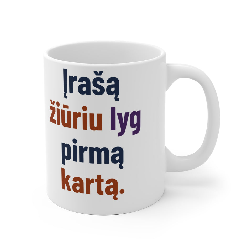 Įrašą žiūriu lyg pirmą kartą.