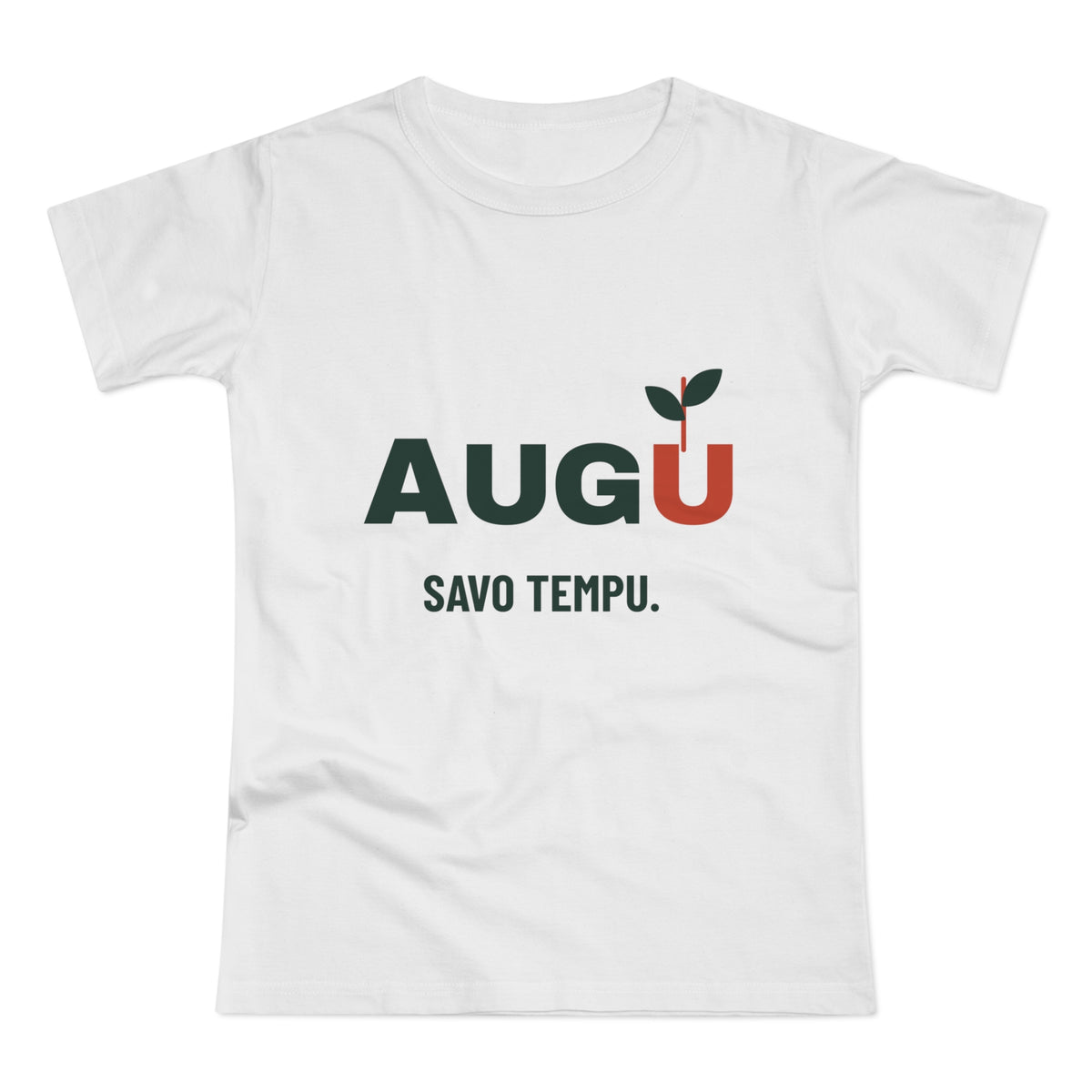 Augu savo tempu — Moteriški marškinėliai, spaudos vaizdas