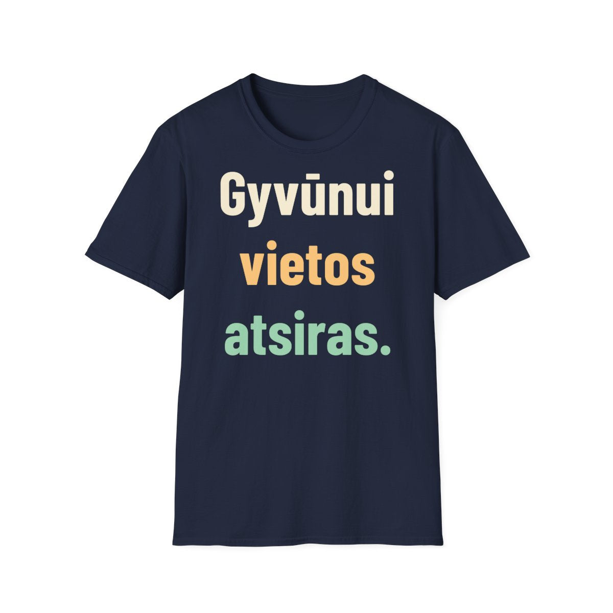 Gyvūnui vietos atsiras. · Marškinėliai · Tamsiai mėlyna