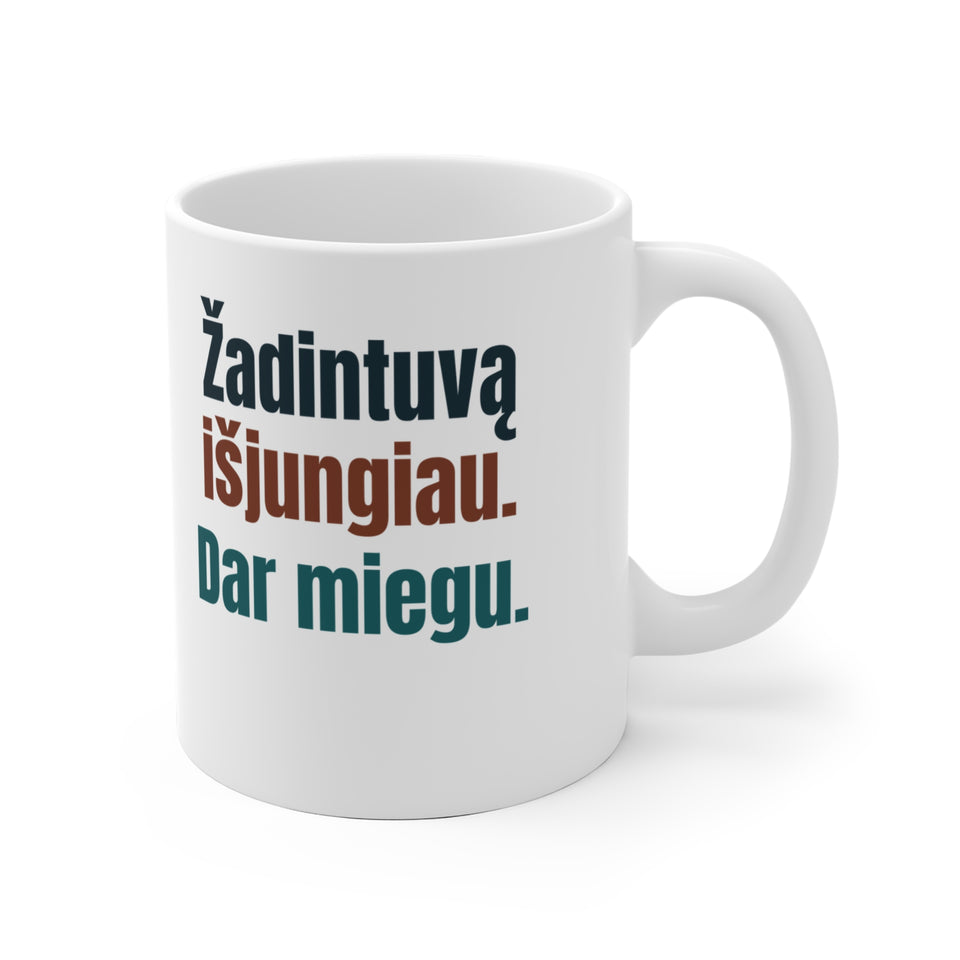 Žadintuvą išjungiau. Dar miegu.