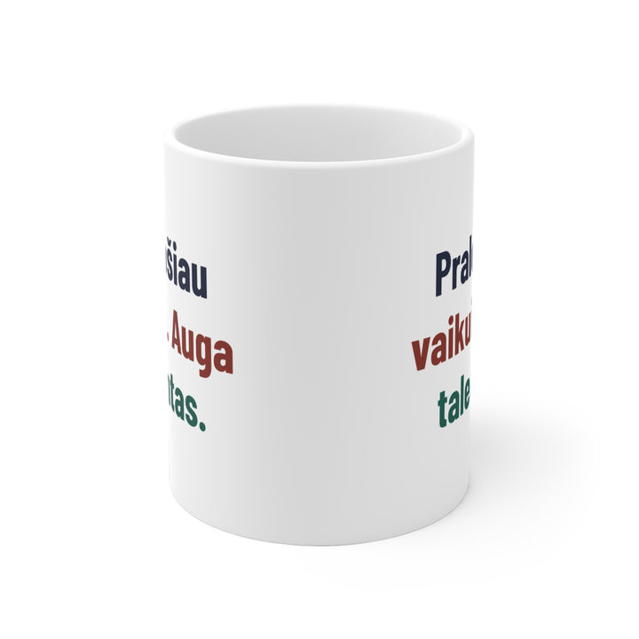 Pralošiau vaikui. Auga talentas.
