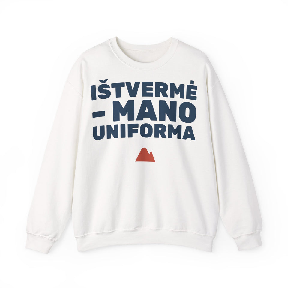 Ištvermė – mano uniforma — Džemperis, spaudos pusė